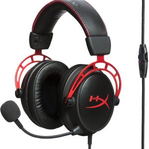 HyperX – Cloud Alpha Wired Stereo Gaming Headset for PC, Xbox X|S, Xbox One, PS5, PS4, Nintendo Switch, and Mobile – Red/black