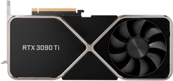 NVIDIA – GeForce RTX 3090 Ti – Titanium and black