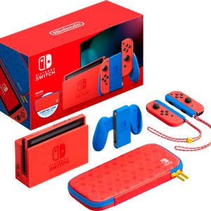 Nintendo Switch – Mario Red & Blue Edition – Red Joy-Con – Mario Red & Blue